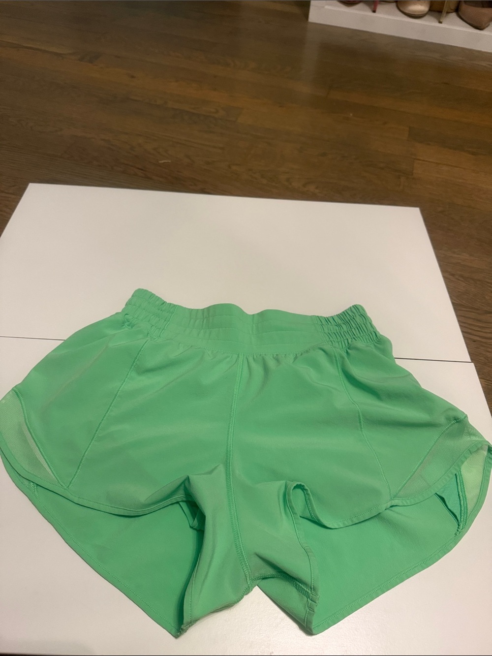 lululemon athletica 2.5” Hotty Hot Pistachio Run Shorts
